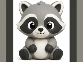 Cute Baby Raccoon