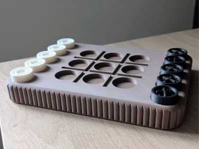 Modern Minimal Tic Tac Toe (Noughts and Crosses)