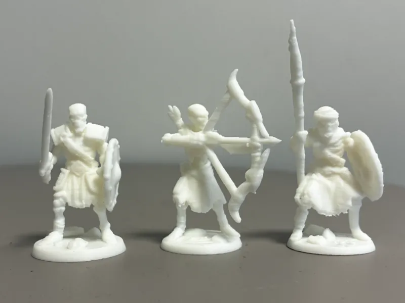 3 pack skeleton warriors DnD spear sword archer