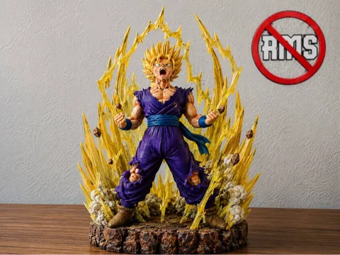 Accesorio para impresora 3D: Gohan Super Saiyan 2° Livello — referencia de MakerWorld