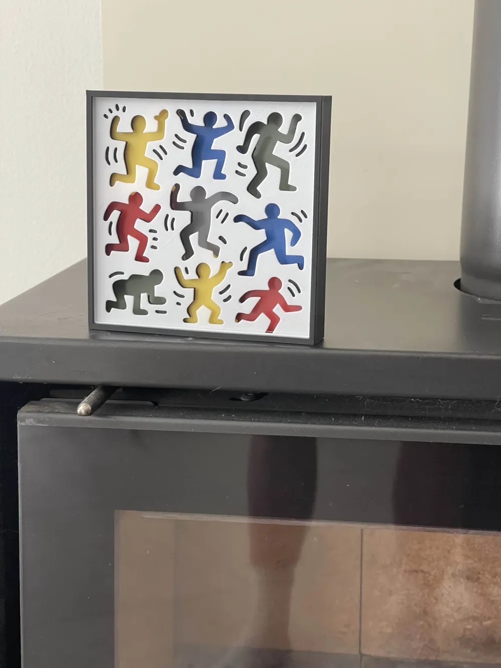 Keith Haring style Shadow Boxes - Free 3D Print Model - MakerWorld