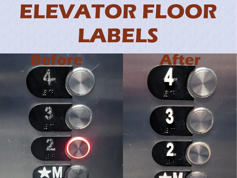 Elevator Floor Labels (Otis COP)