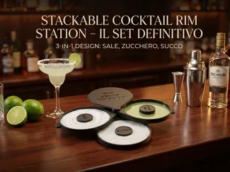 Stackable Cocktail Rim Station