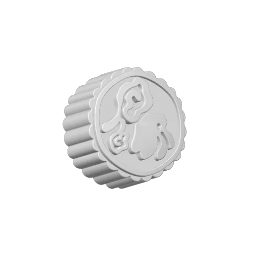 Miniatura 2 do modelo 3D 中秋·玉兔月饼
