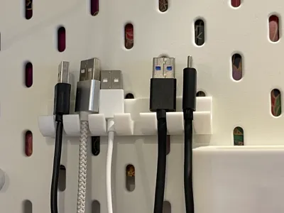 skadis usb cable holder 6 slots