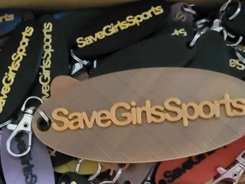 Save Girls Sports Keychain