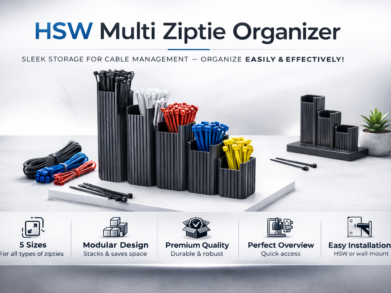 HSW Multi Ziptie Organizer