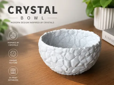 Low Poly Crystal Bowl | Modern Decorative Bowl