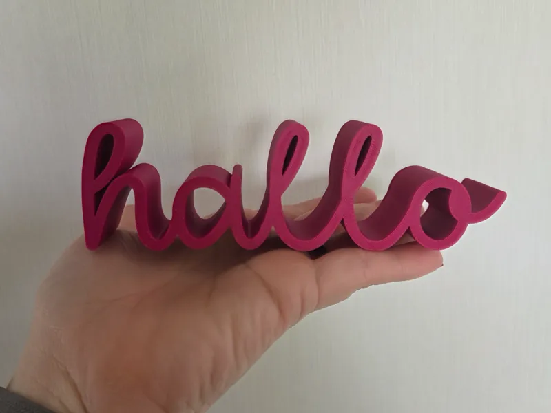 hallo Schriftzug
