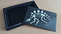 sand garden with hidden dinosaur two color A1 mini 