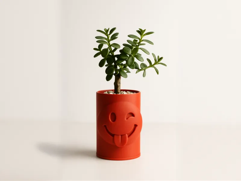 Smiley Vase / Pen Holder/ planter