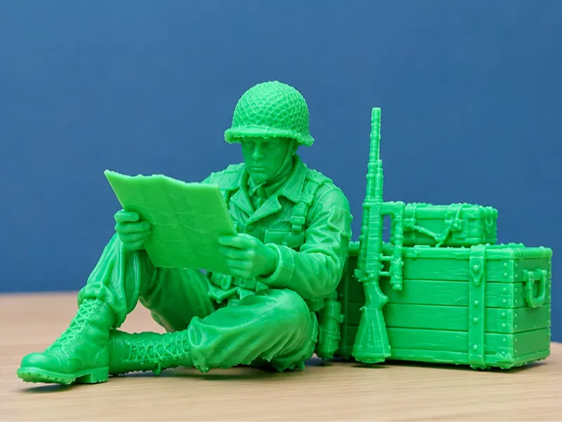 Soldier Reading a Map