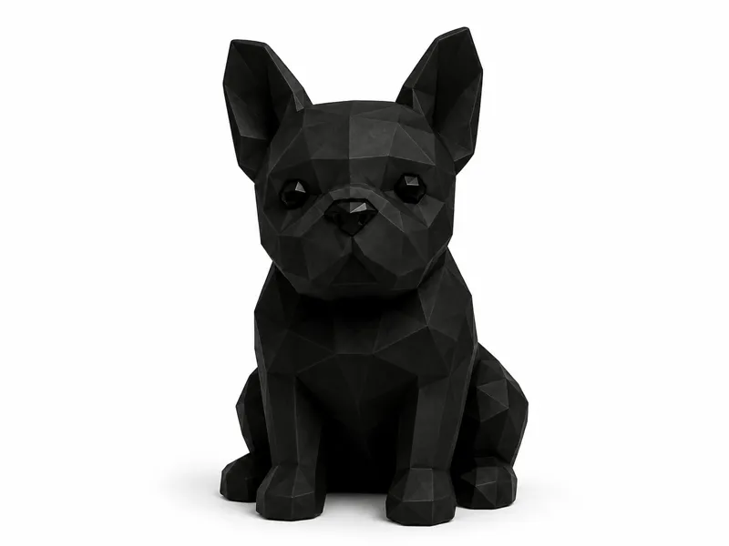 French Bulldog decorative statue.