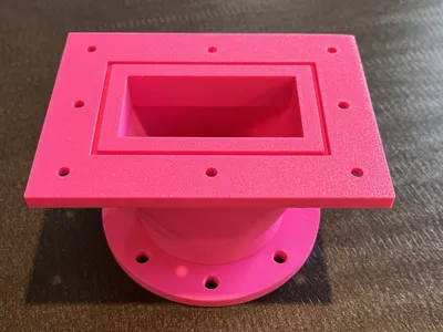 Parametric Square to Round Duct Adapter Generator