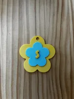 S - Flower Keychain
