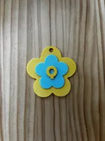 Q - Flower Keychain