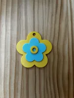 O - Flower Keychain