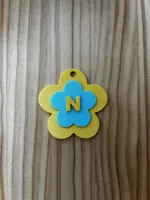 N - Flower Keychain