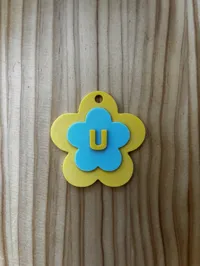 U - Flower Keychain