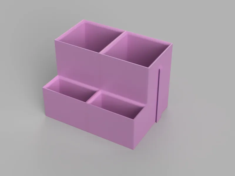 Modular Organizer with Side Slide-In Connection