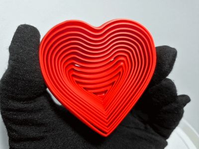 Living Heart Fidget | Kinetic Print-in-Place Heart