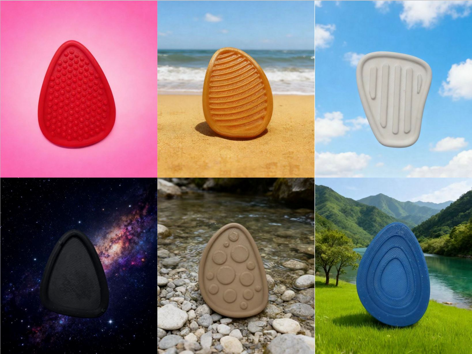 Miniatura 1 do modelo 3D 感官按摩石——静心安神、舒缓解压、辅助记忆、用脑必备
