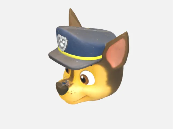 Chase Paw Patrol head 