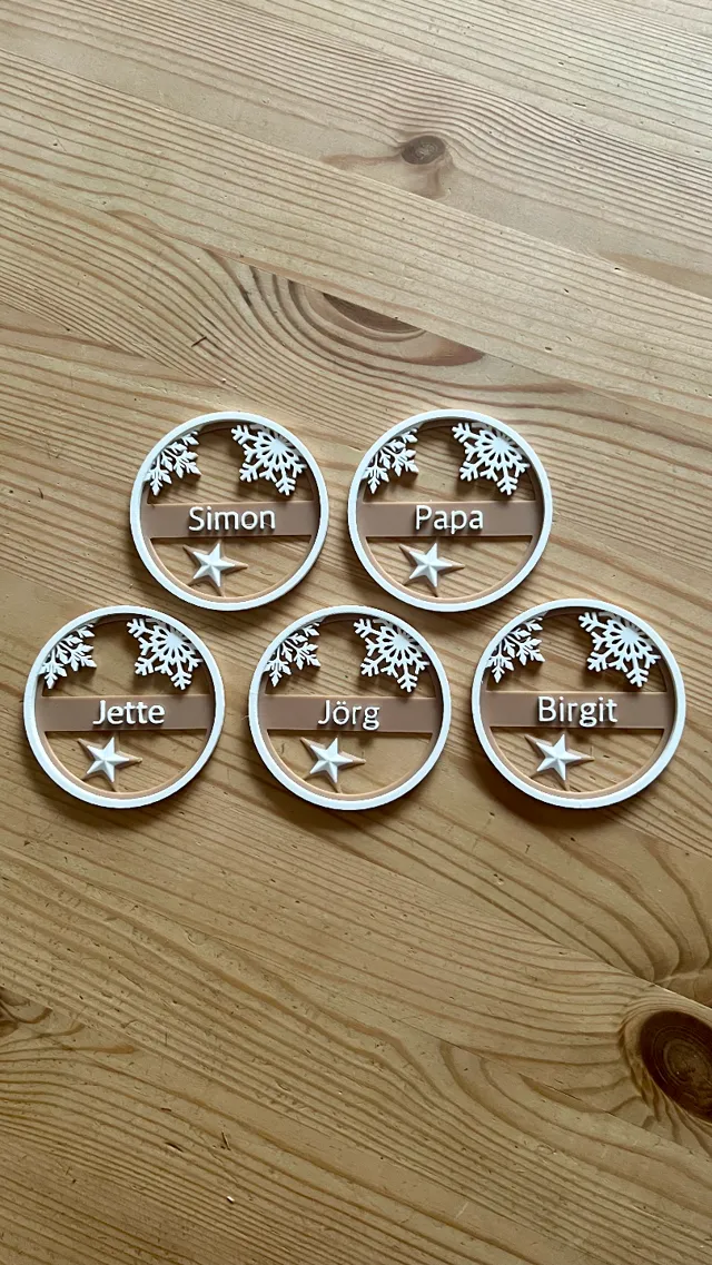 Christmas gift tags with names