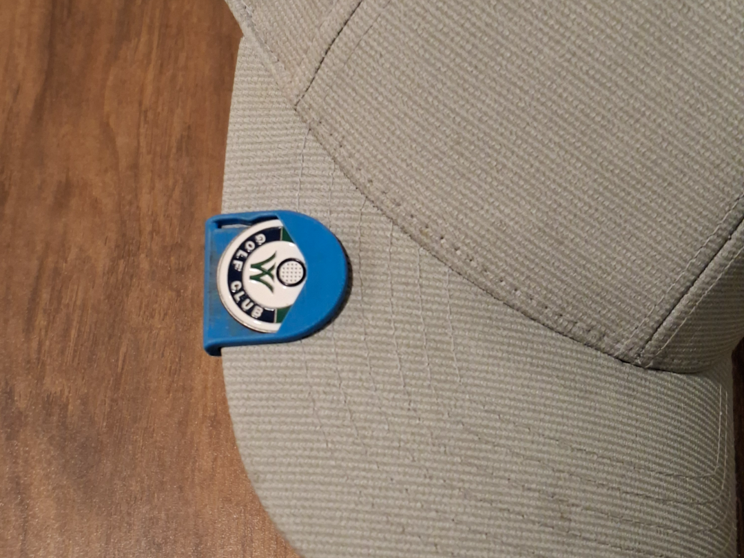 Golf cap & hat clip for markers (no magnet needed)
