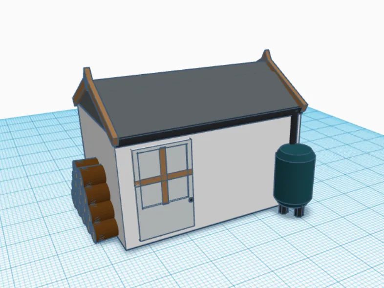 1:72 OO Gauge Model Railway Garage Shed ScaleModel