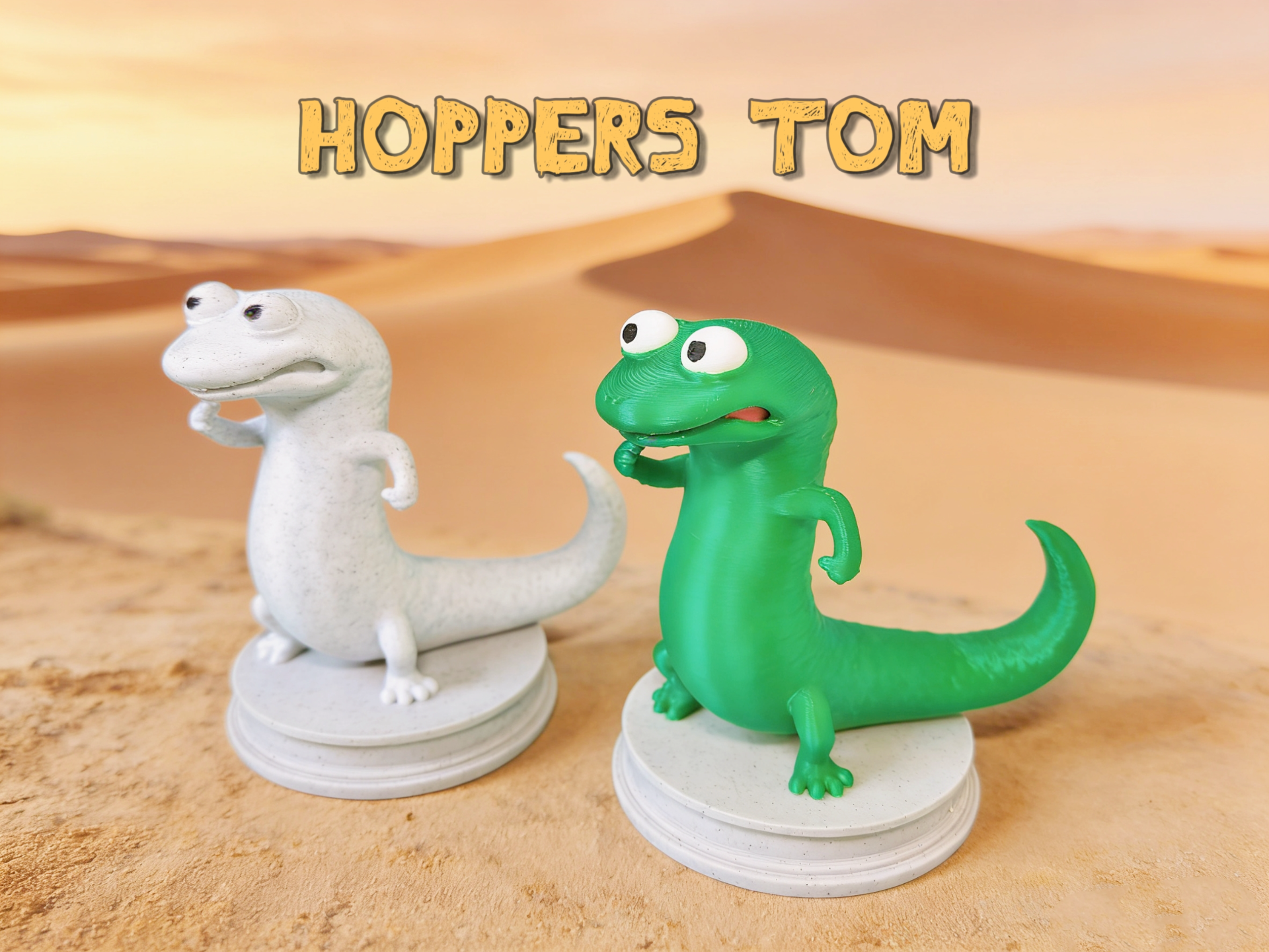 Hoppers Tom 优雅的蜥蜴汤姆雕塑 河狸变身计划