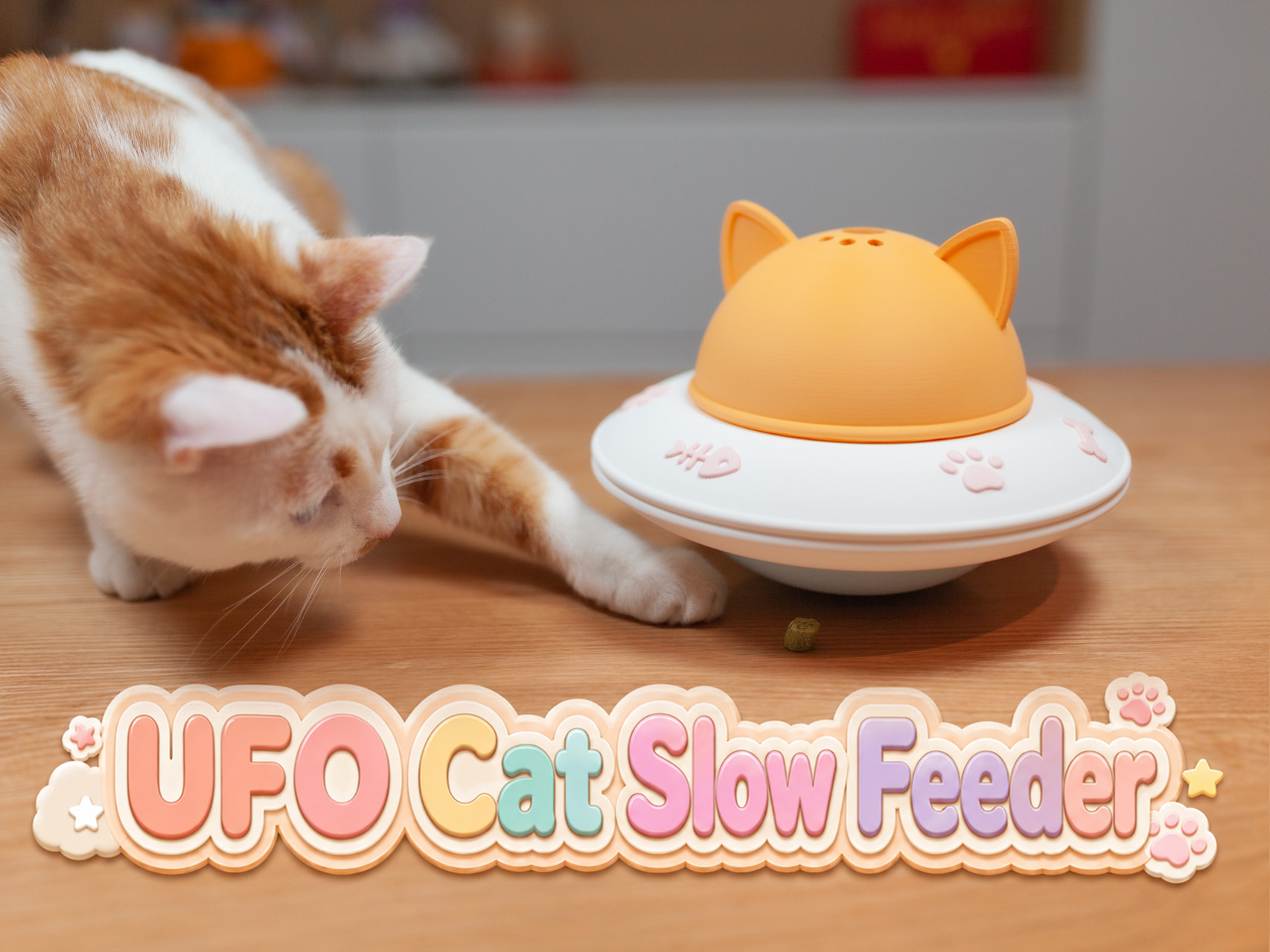 Miniatura 1 do modelo 3D UFO Cat Slow Feeder
