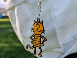 Petey Keychain, Dog Man character