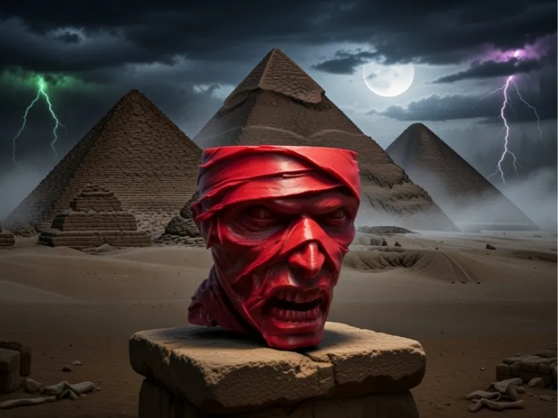 Undead Mummy Candy Bowl/Flower Pot