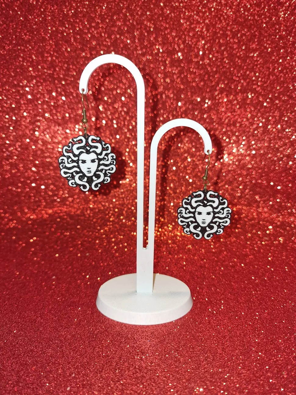 Medusa earrings view 3