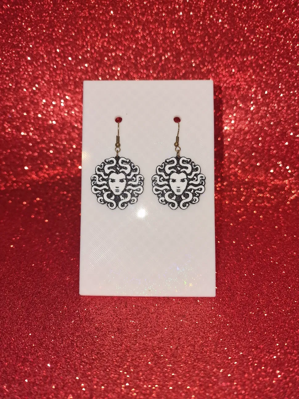 Medusa earrings view 2