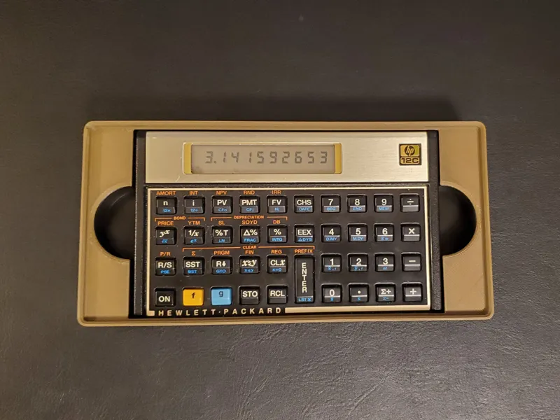 Gridfinity Bin for HP 12C or 15C calculators