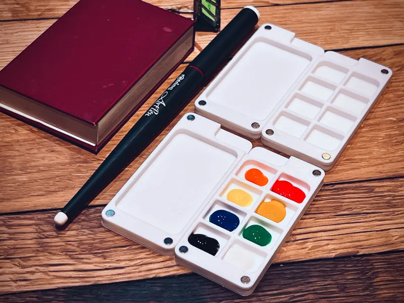 mini painting palette magnetic