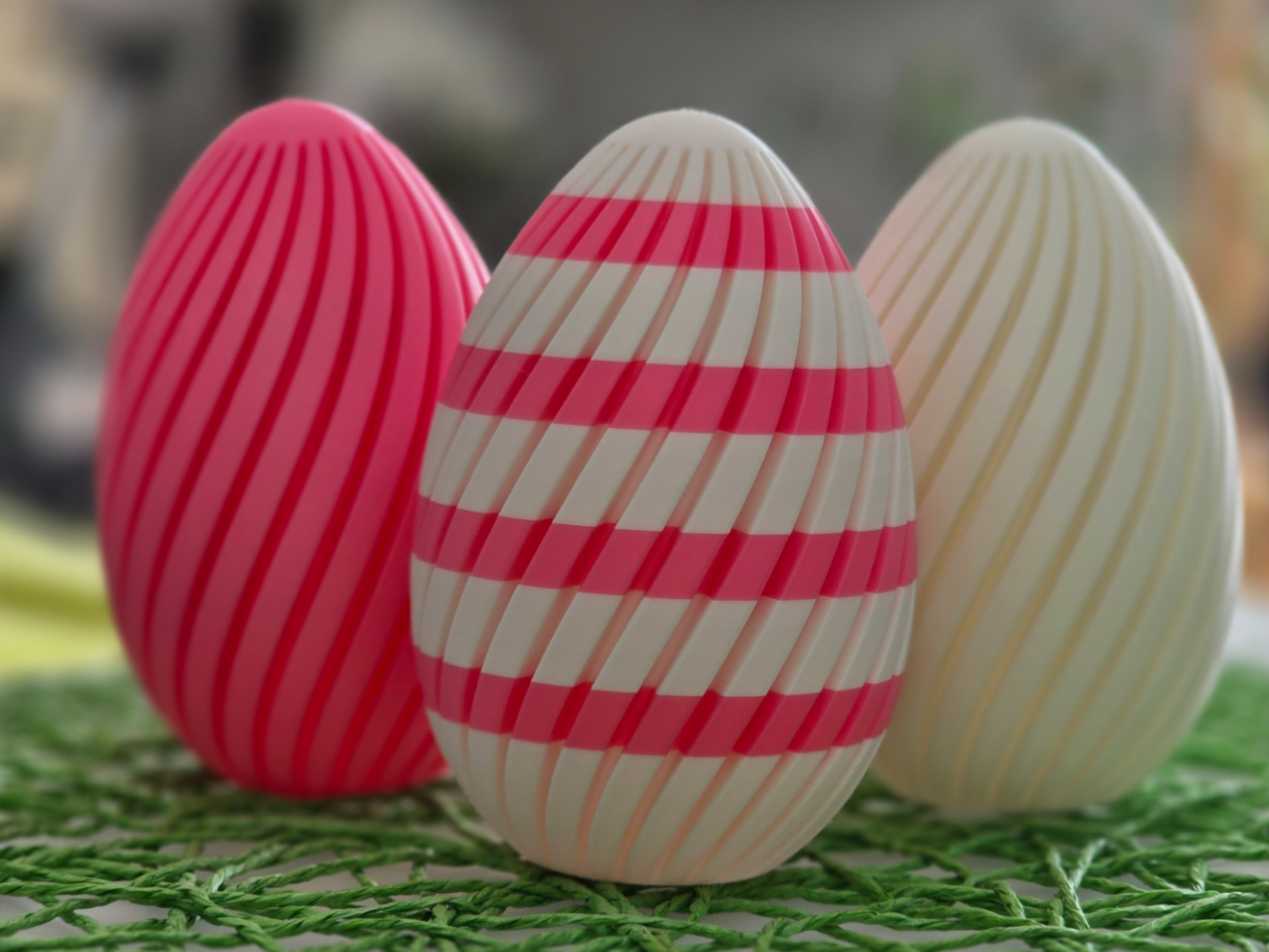 Twisted Spiral Easter Eggs