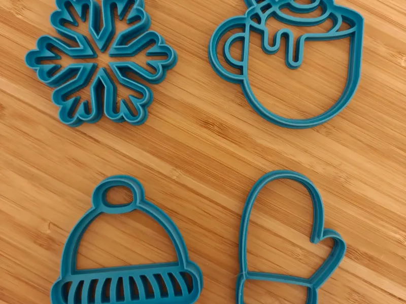 Winter cookie cutters