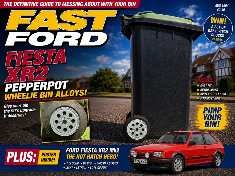 UK Wheelie Bin Ford XR2 "Pepperpot"  wheel covers