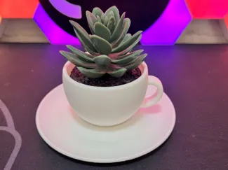 IKEA Flower Pot Cup and Plate Set