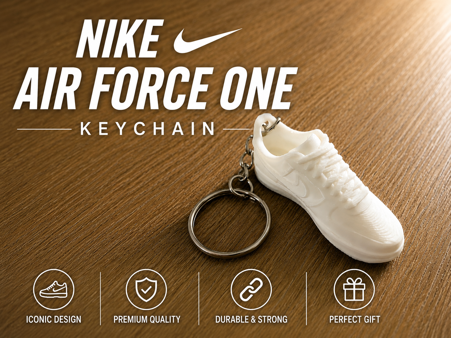 NIKE AIR FORCE ONE KEYCHAIN