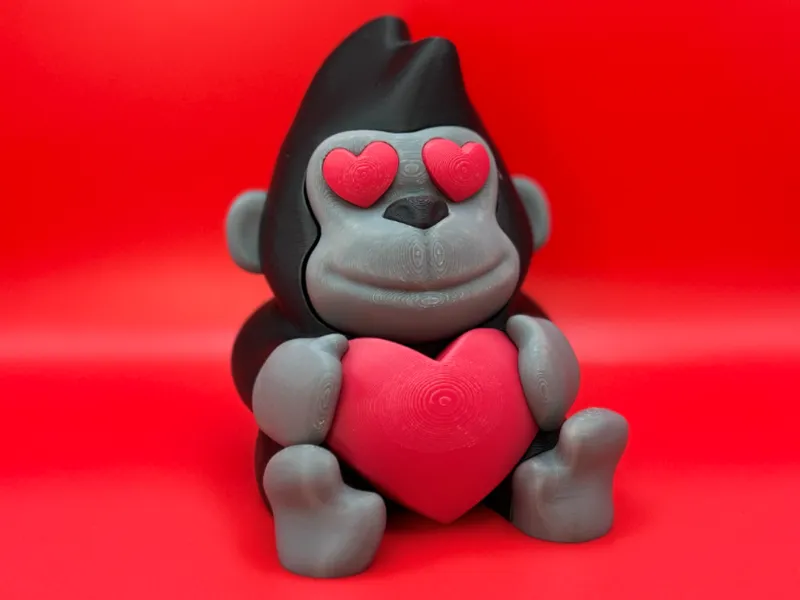 Cute Valentines Gorilla Heart (No AMS)