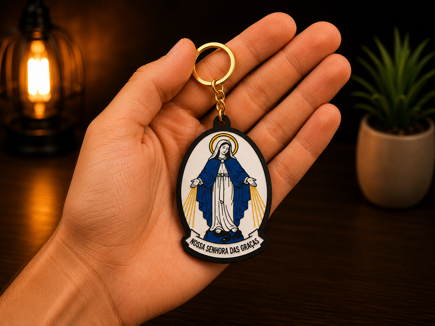 Nossa Senhora das Graças - Chaveiro 3D