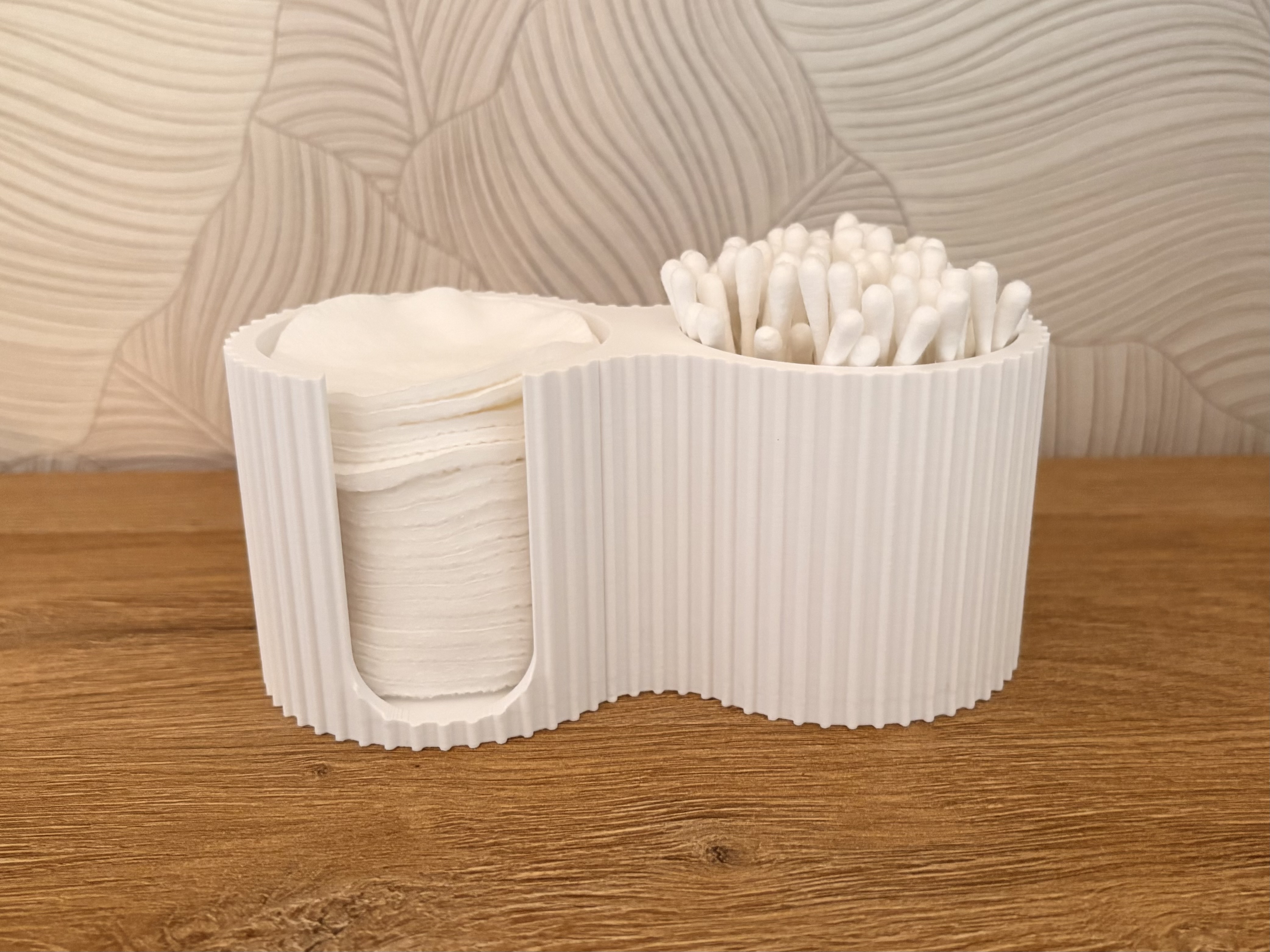 Organizador de baño para algodón e hisopos — imagen 3 de impresión 3D