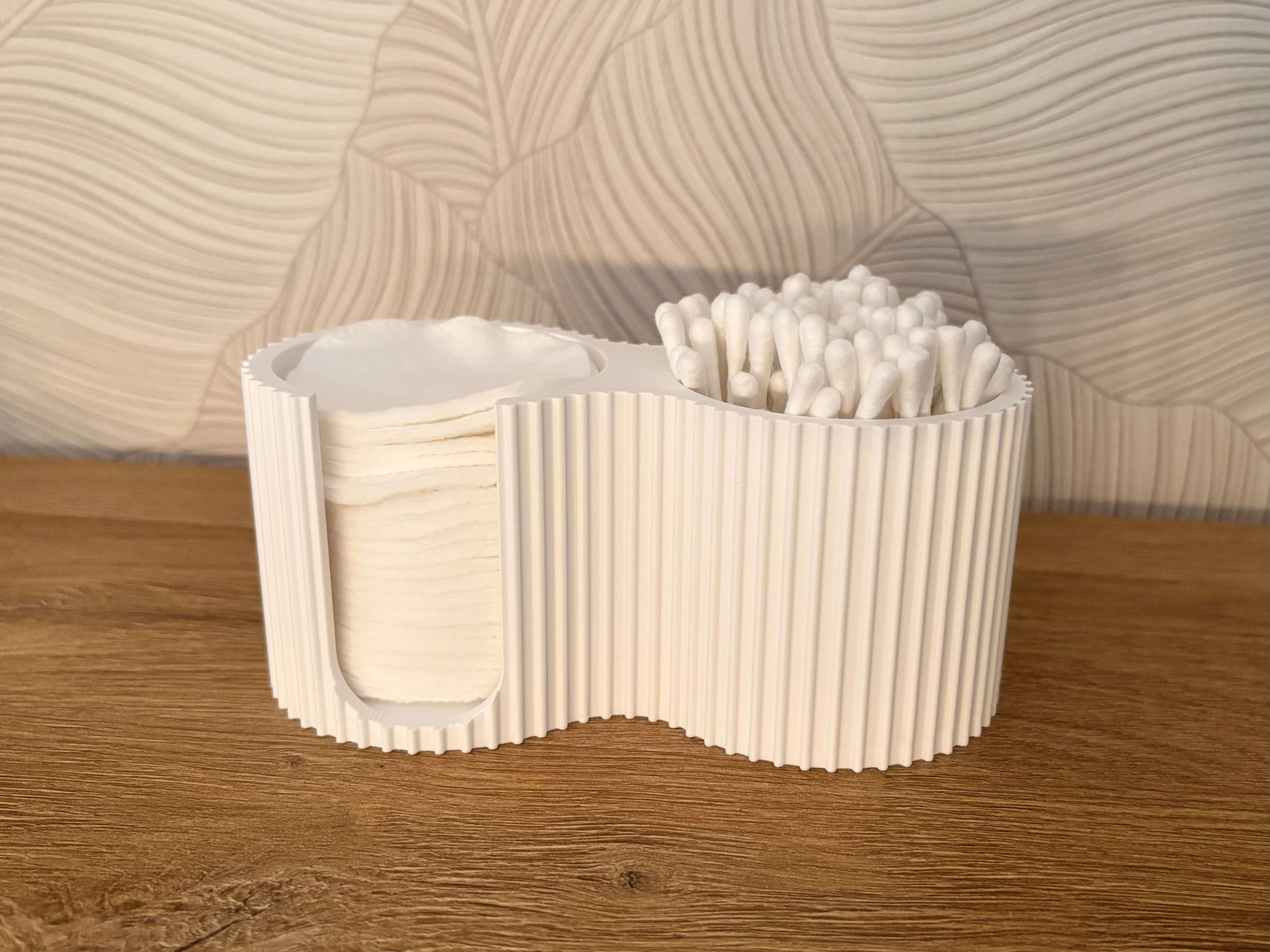 Organizador de baño para algodón e hisopos — imagen 4 de impresión 3D