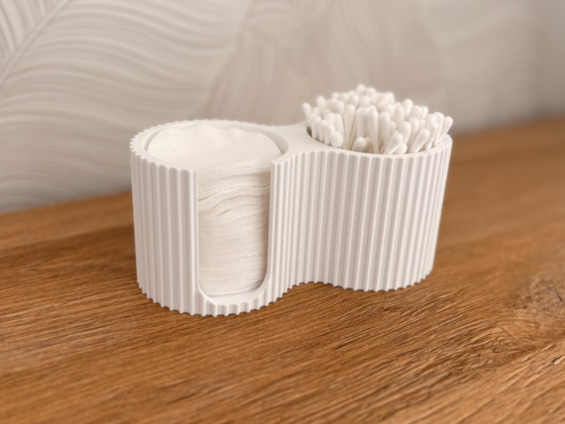 Organizador de baño para algodón e hisopos impreso en 3D