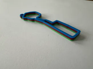 Colour Baku Circuit keychain