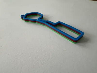 Colour Baku Circuit keychain